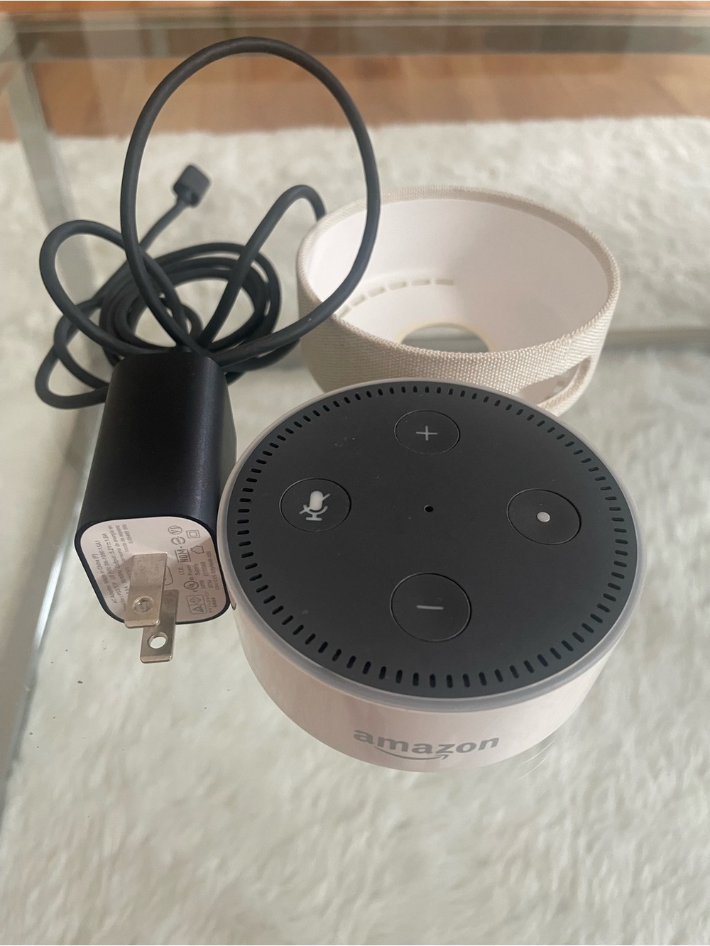 Amazon Echo Dot (2nd Gen) Smart Speaker with Power Adapter and Case